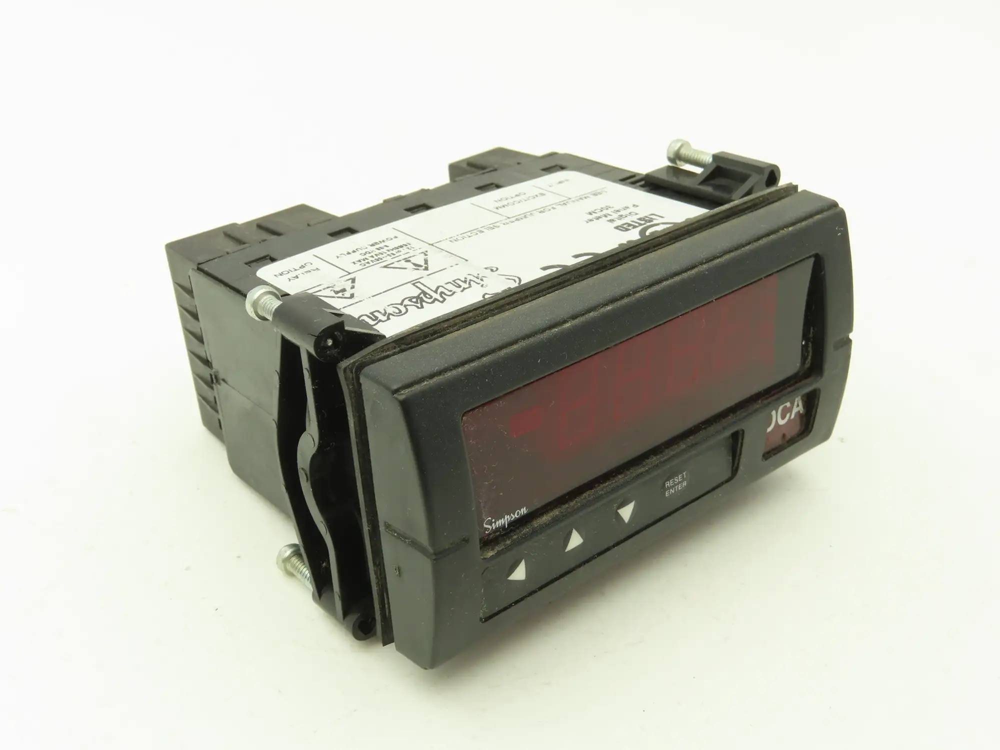 Simpson H335111020 Model H335 200mVDC Digital Panel Meter 120 VAC Power Supply