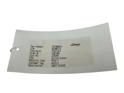 NEW FLOWSERVE 537S8BX1A SHAFT SLEEVE M743-7 074C1415
