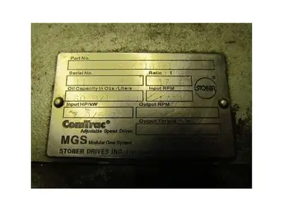 Stober Drives C402N0175MR165/140 Inline Speed Reducer Gearbox 99RPM 1265In-Lb