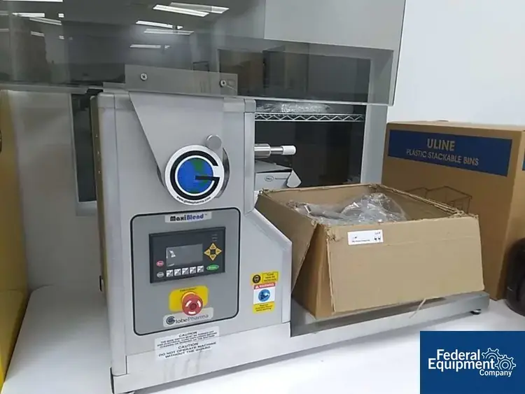 Used GlobePharma 4 Quart GlobePharma MaxiBlend MB-IVV Twin Shell Blender Agitators, Blenders, Mixers Ohio US | Federal Equipment Company #126433