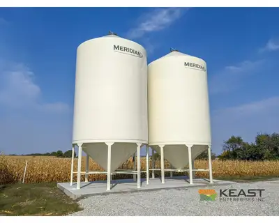 Used MERIDIAN 1425 STANDARD - 3462 BUSHELS Hopper Bottom Silos Iowa US | Keast Enterprises #1360507