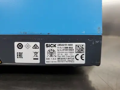 SICK LMS4521R-16000 LiDAR Laser Indoor Sensor, 18-30VDC. 5A-13