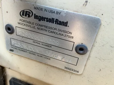 Used 2002 INGERSOLL RAND 130 Air Compressors, Portable Michigan US | Miedema Asset Management Group #1339055