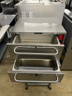 Used Vulcan Used Vulcan VW2S Freestanding Two Drawer Food Warmer - 120V, 950W - WO1 Heated Cabinets & Displays Illinois US | Falcon Restaurant Supply #1375402