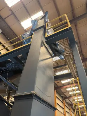 New | in-Stock 2008 BLASTEC 10' PLATE Roller Conveyor Shot Blaster Pennsylvania US | Shot Blasting Equipment #1292197