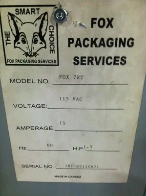 USED FOX PACKAGING FOX 7RT