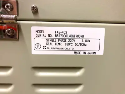 Van der Stahl Fuji Impulse Vacuum Sealer Sealers & Sealing Machines | ANACAPA EQUIPMENT BROKERS, INC (6)