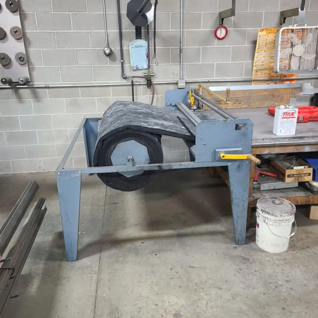 U14719C Used Lockformer liner sizer with layout table