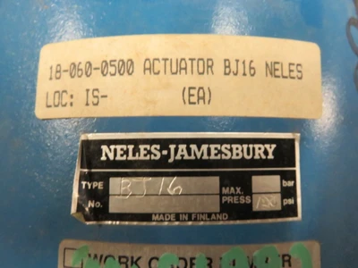 Neles Jamesbury Pneumatic Actuator type BJ16, Unused