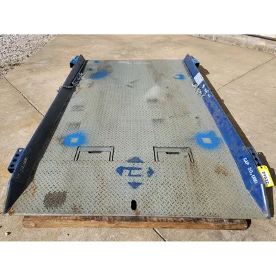 Used Bluff Mfg 6' wide X 10' long Steel Dock Board 20,000LBS Cap.