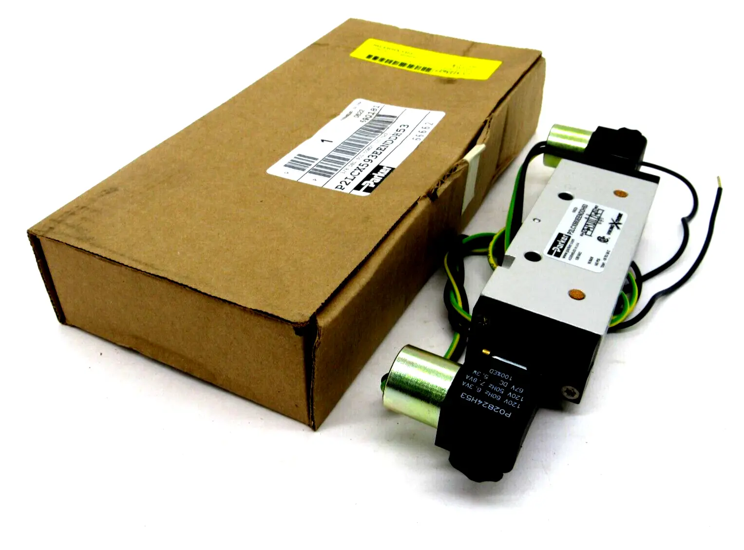 NEW PARKER P2LCX593EENDDH53 SOLENOID VALVE 120VAC