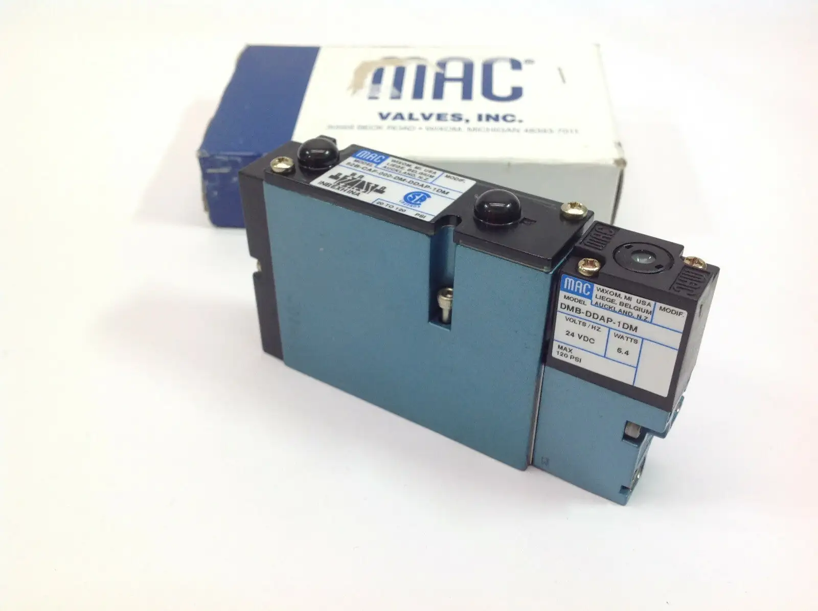 New | in-Stock MAC VALVES SOLENOID VALVE 20-120 PSI Solenoid Valves | Maverick Industrial Sales #1108704
