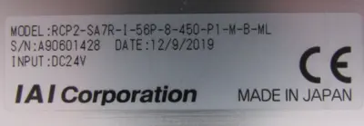 NEW IAI CORPORATION RCP2-SA7R-I-56P-8-450-P1-M-B-ML LINEAR ACTUATOR