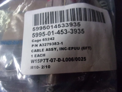 NEW CABLE ASSEMBLY SPECIAL PURPOSE, ELECTRCAL