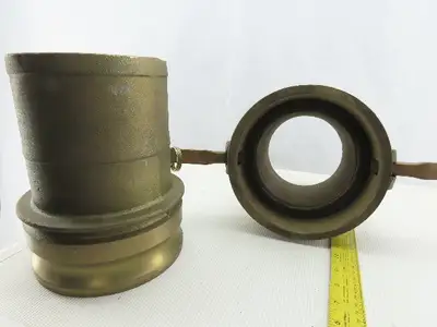 6C Type C  Brass 6" Camlock Coupling Fitting Male And Female Set
