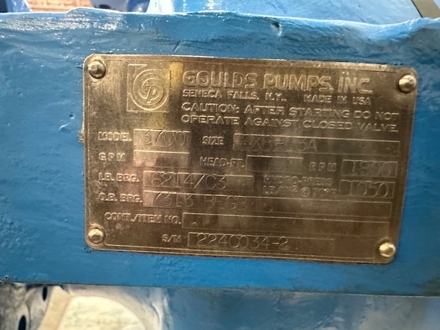 Used Goulds 3700 Pumps Minnesota US | Peak Machinery, Inc. #285324
