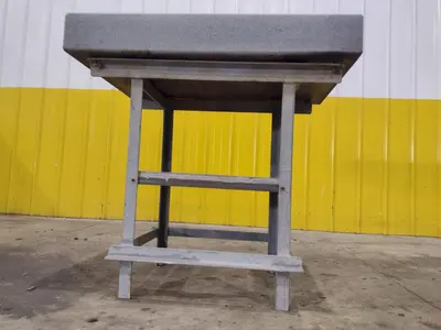 36" X 24" X 5" CHALLENGE GRAY GRANITE SURFACE PLATE ON STAND: STOCK #23417