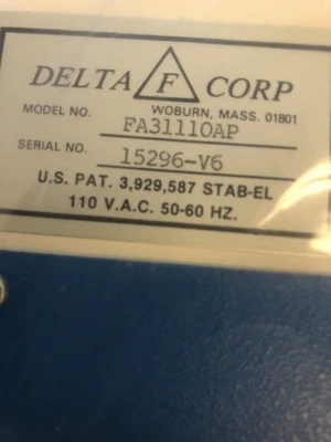 NEW Delta F Corporation FA31110AP