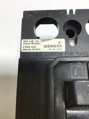 Siemens QJ22B225 Circuit Breaker 2 Pole Unit 225Amps 240Vac Max