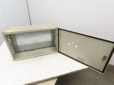 Rittal AE1039 Steel Electrical Enclosure with Backplate 600x380x210mm 24x15x8"