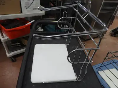 Used Falcon Restaurant Supply Used Choice Chrome Grocery Retail Store Bag Rack / Stand Retail Store Fixtures Illinois US | Falcon Restaurant Supply #1376458