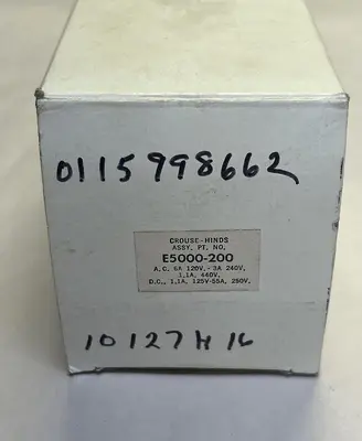 New | in-Stock CROUSE-HINDS E5000-200 Miscellaneous Equipment (Electrical & Power) | Surplus Asset Holdings #1201910