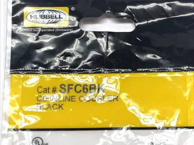 New | in-Stock Hubbell Cat6 Snap-Fit Inline Coupler Keystone RJ45 Female-Female Electrical Fittings Michigan US | Maverick Industrial Sales #1400570