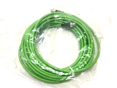 NEW BECKHOFF DOUBLE ENDED ETHERCAT POWER CABLE M12 4-PIN 10M