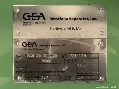 USED WESTFALIA CSC-20-06-476