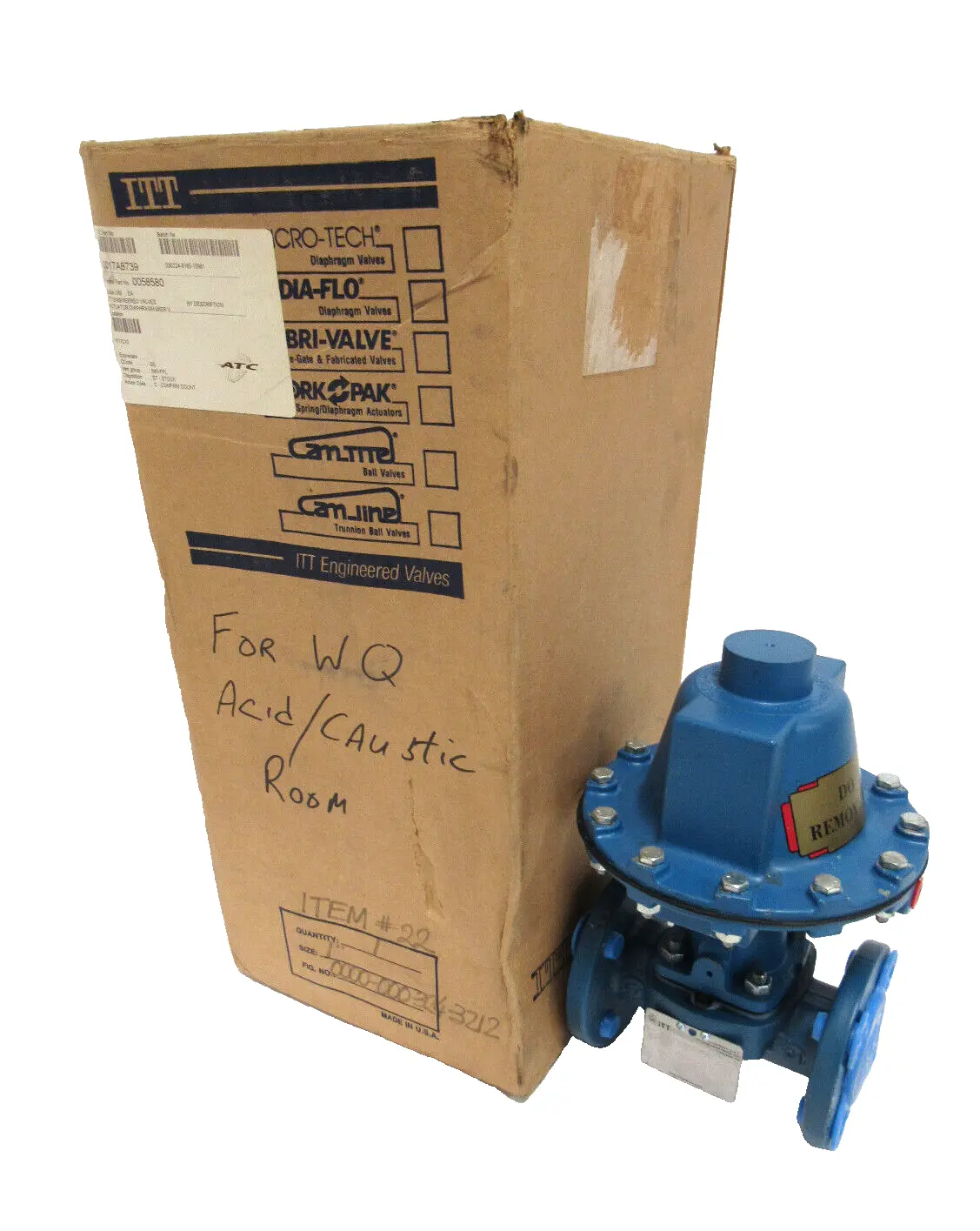 NEW ITT 1-2558-M-943 DIAPHRAGM VALVE 1" 12558M943