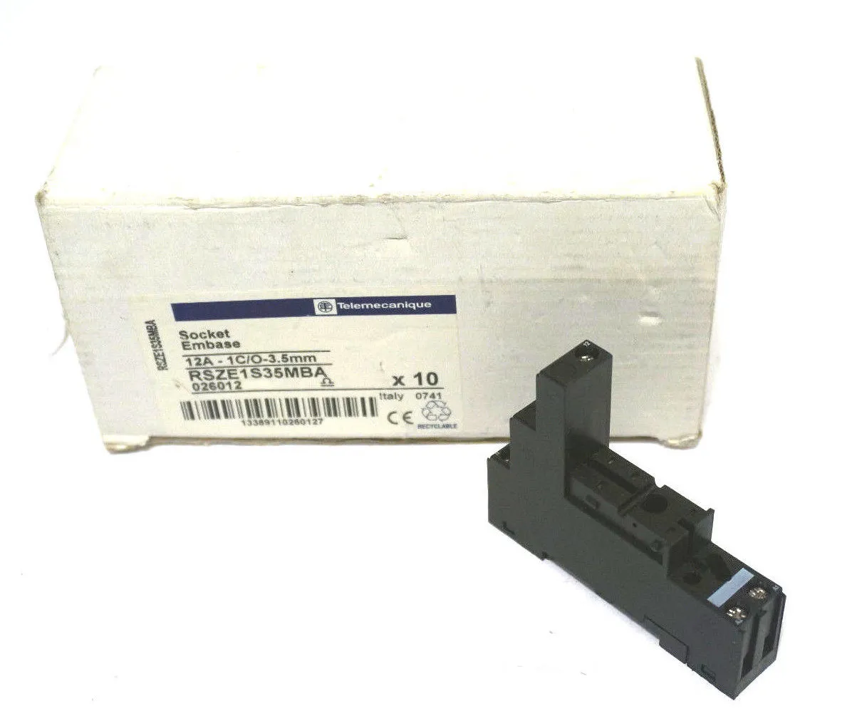 10 NEW TELEMECANIQUE RSZE1S35MBA SOCKET EMBASE 026012