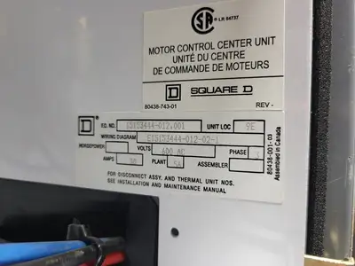 USED SQUARE D MODEL 6