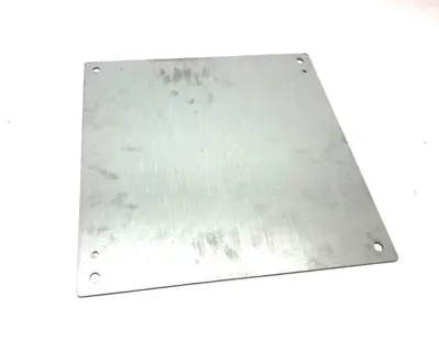 USED SAGINAW CONTROL & ENGINEERING FLAT ENCLOSURE SUBPANEL GALVANIZED