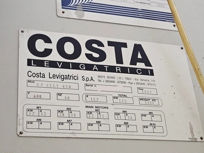 Used 2017 COSTA K7 CCCT 650 Calibrating Sanding Machines Ontario CA | Aldan Woodworking Machinery #1252741