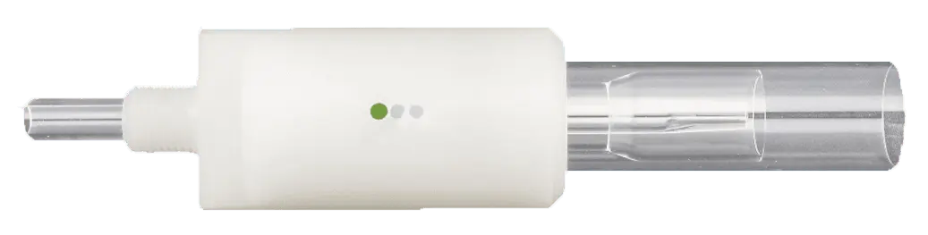 One-Piece Quartz Torch, 2.5 mm I.D. Injector – Green Mark