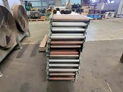 120 x 18 x 2.5 in. Roller Conveyor