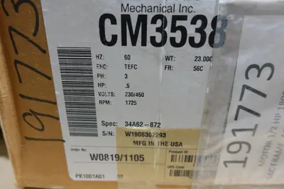 PALLET OF ASSORTED AC/DC MOTORS