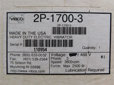 USED VIBCO 2P-1700
