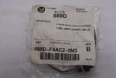 NEW AB ALLEN BRADLEY 888D-F4AC2-0M3 SER. B STOCK H1683