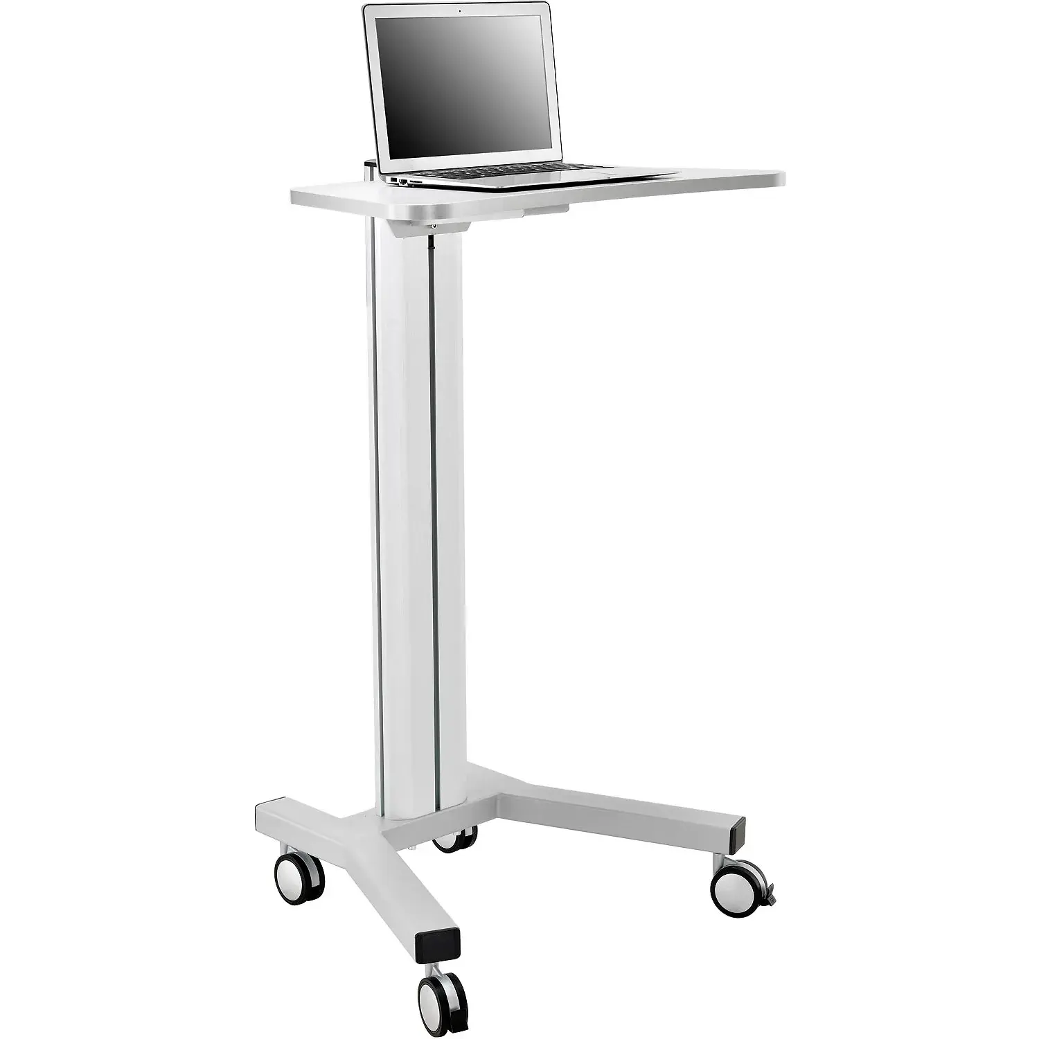 Global Industrial 670060 27” Mobile Laptop Workstation With 4-Outlets -NIB