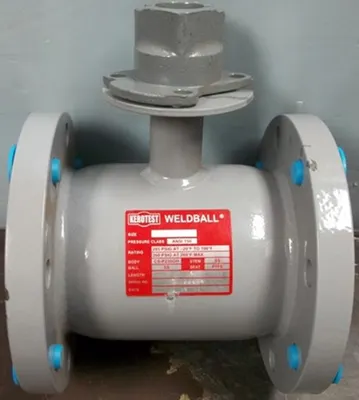 QTY. 1. KEROTEST WELDBALL 4" FLANGED BALL VALVE SE...