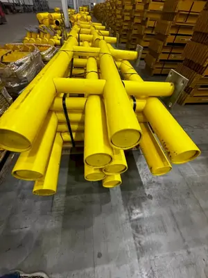 (20) 6' LONG x 36" HIGH IDEAL SHIELD TWO LINE PLASTIC COATED HEAVY DUTY GAURDRAIL BARRIER: YOBRO #24874