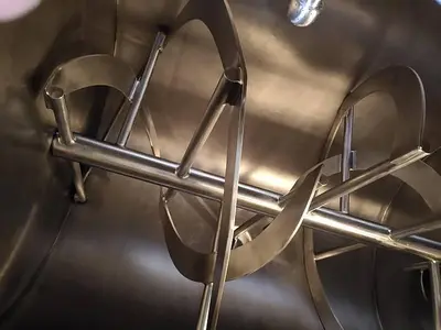 New 100 Cubic Foot Stainless Steel Ribbon Mixer, 20 HP #5512913