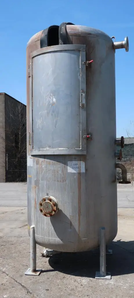 SPC8141  Tank 800 gallon vertical tank, 304 SS, dish