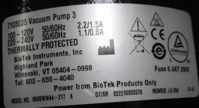 NEW BioTek 7103035