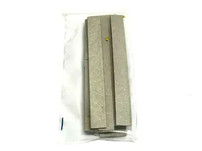 117 | Grafoplast  Wire Markers V Black on Yellow 10 Strips - New