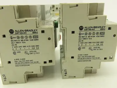 Allen Bradley 140-MN-#### Manual Motor Starter 3PH 600VAC Mixed Lot of 16