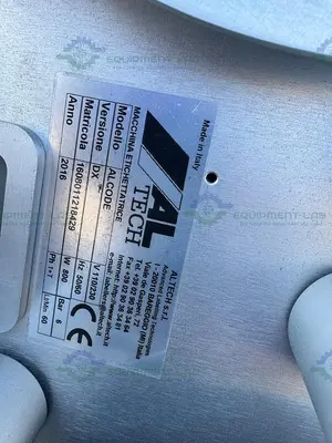 USED SATO S86 EX PRINT ENGINE W/ AL TECH ALCODE PRINT AND APPLY LABELLING MACHINE