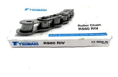 NEW TSUBAKI RS60 RIV ROLLER CHAIN 10′ RS60RIV