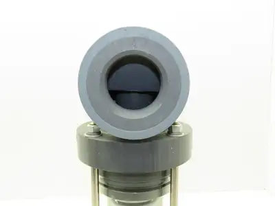 Plast-o-matic ES200V-NC 2" Shutoff Valve PVC Spring Return NC Pneumatic Powered